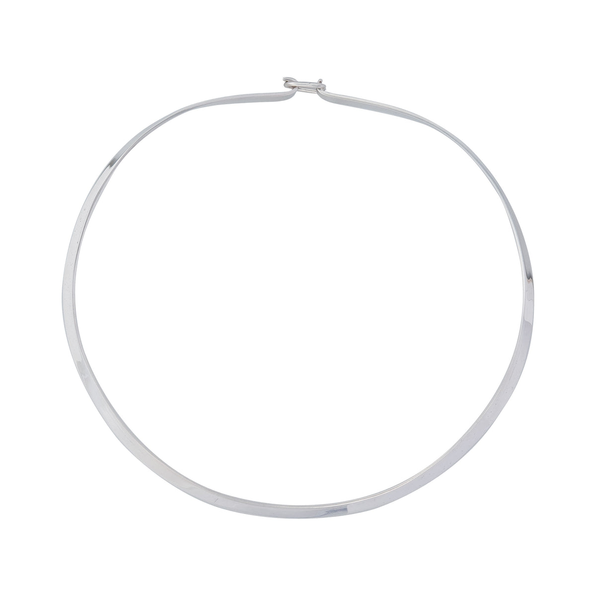 Silver Plated Round Neckwire with Clasp | Charles Albert Jewelry