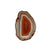 Sterling Silver Rust Agate Slice Adjustable Ring - Style #4 | Charles Albert Jewelry