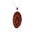 Sterling Silver Rust Agate Slice Pendant - Style #5 | Charles Albert Jewelry