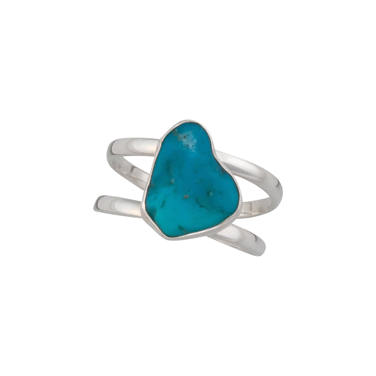 Sterling Silver Sleeping Beauty Turquoise Cuff Ring | Charles Albert Jewelry