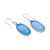 Sterling Silver Synthetic Blue Opal Drop Earrings | Charles Albert Jewelry