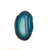 Sterling Silver Teal Agate Slice Adjustable Ring - Style #2 | Charles Albert Jewelry