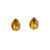 Sterling Silver Teardrop Citrine Post Earrings | Charles Albert Jewelry