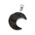 Sterling Silver Tektite Moon Pendant | Charles Albert Jewelry