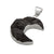 Sterling Silver Tektite Moon Pendant | Charles Albert Jewelry