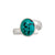 Sterling Silver Turquoise Petite Adjustable Ring | Charles Albert Jewelry