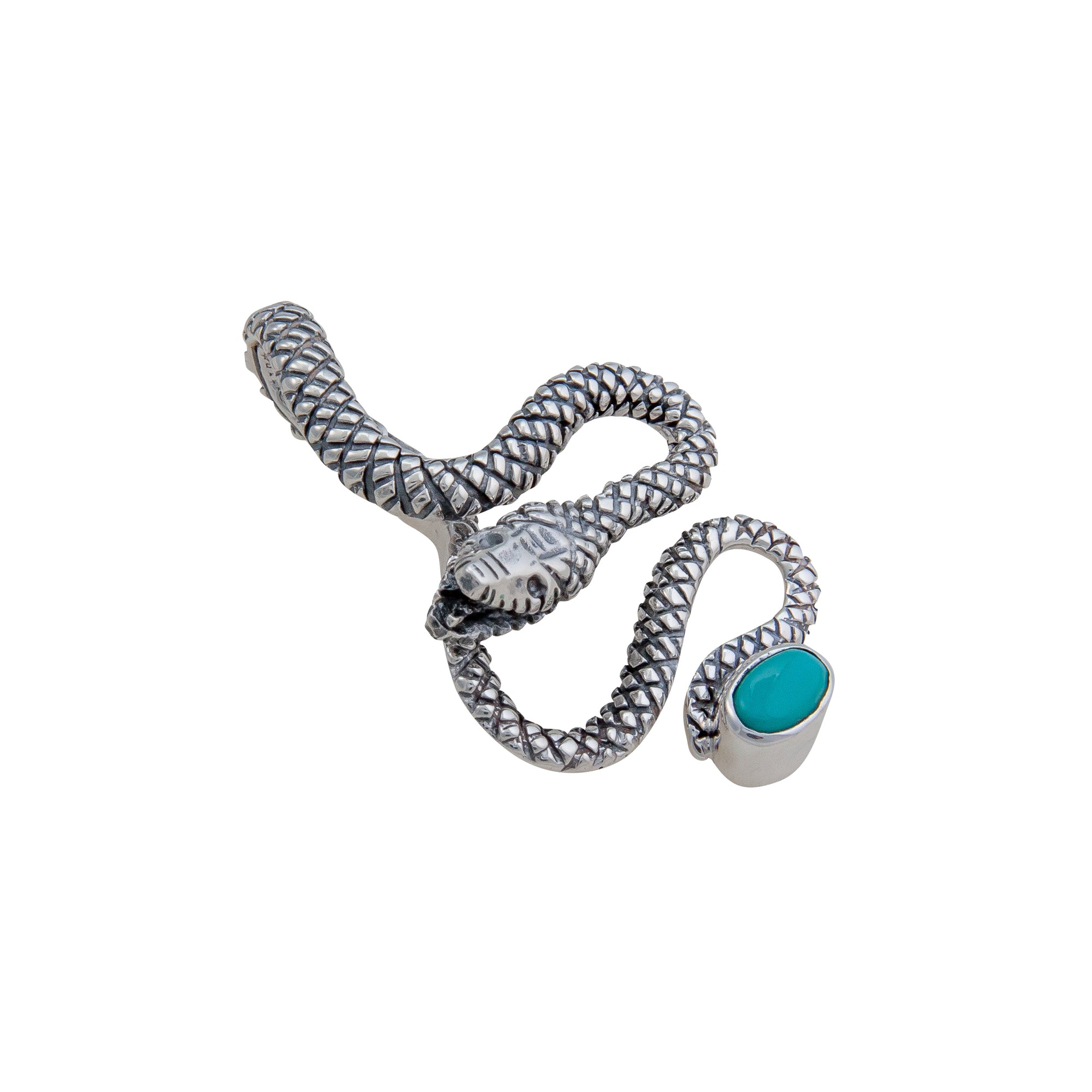 Sterling Silver Turquoise Snake Pendants | Charles Albert Jewelry