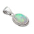 Sterling Silver White Synthetic Opal Rope Pendant | Charles Albert Jewelry