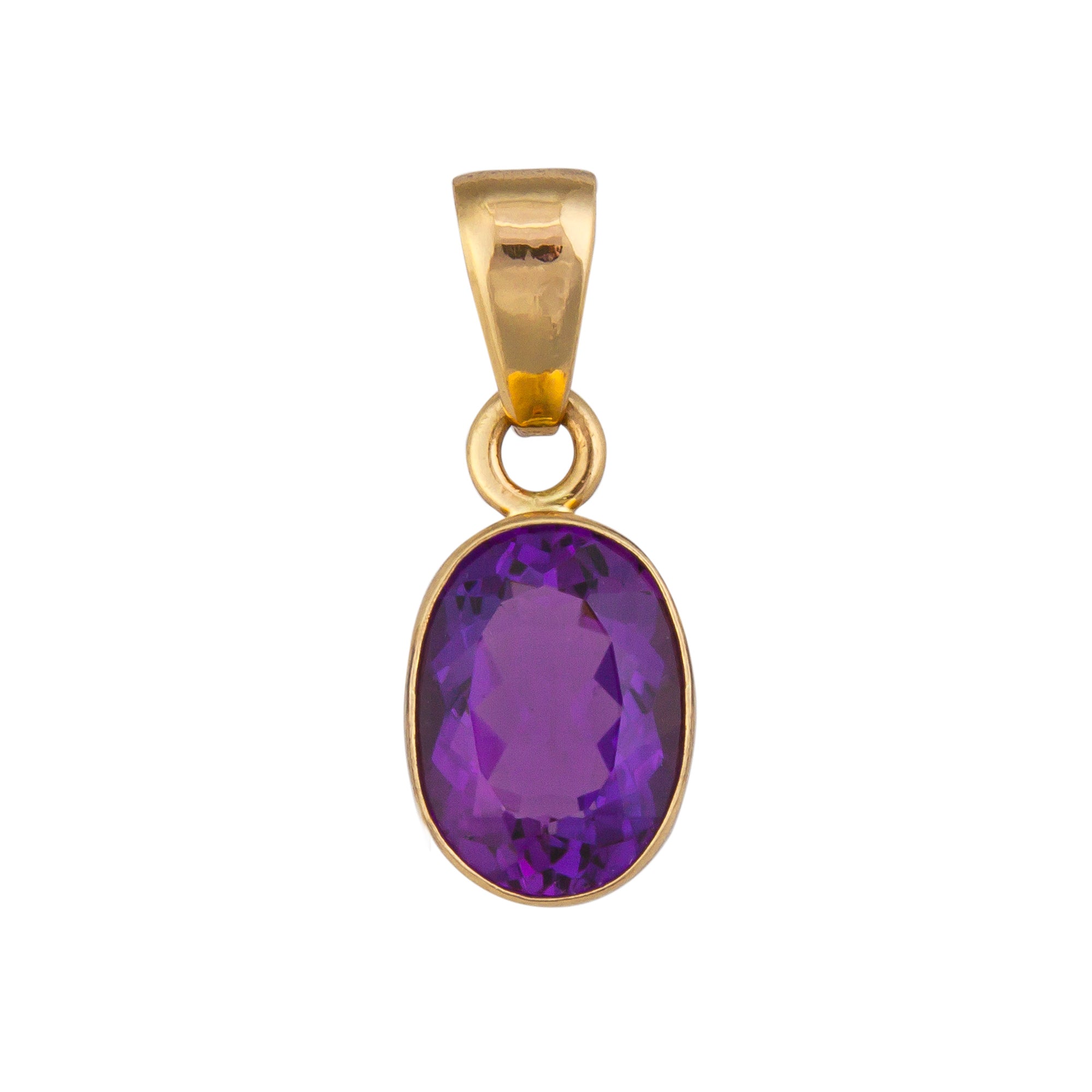 Charles Albert Jewelry - Alchemia Amethyst Oval Pendant - Front View