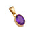 Charles Albert Jewelry - Alchemia Amethyst Oval Pendant - Side View