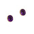 Charles Albert Jewelry - Alchemia Amethyst Post Earrings - Front View