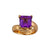 Charles Albert Jewelry - Alchemia Amethyst Prong Set Adjustable Ring - Front View