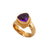 Charles Albert Jewelry - Alchemia Amethyst Trillion Rope Adjustable Ring - Side View