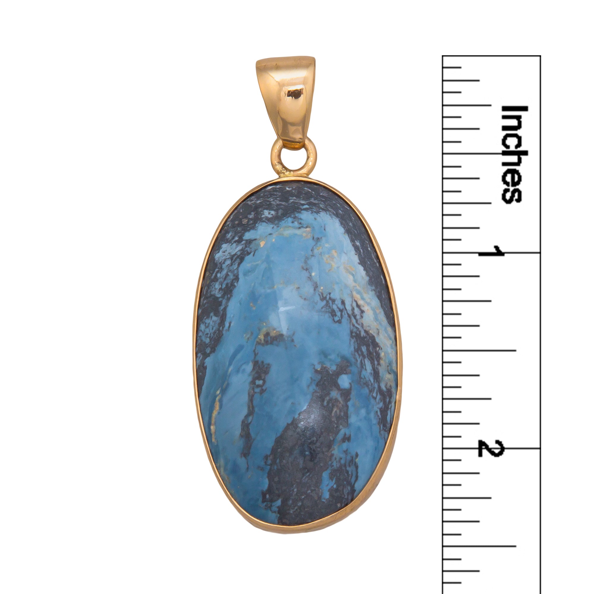 Charles Albert Jewelry - Alchemia Aztec Lapis Pendant - Measurements