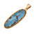 Charles Albert Jewelry - Alchemia Aztec Lapis Pendant with Rope Detail  - Side View