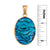 Charles Albert Jewelry - Alchemia Blue Abalone Pendant - Front View