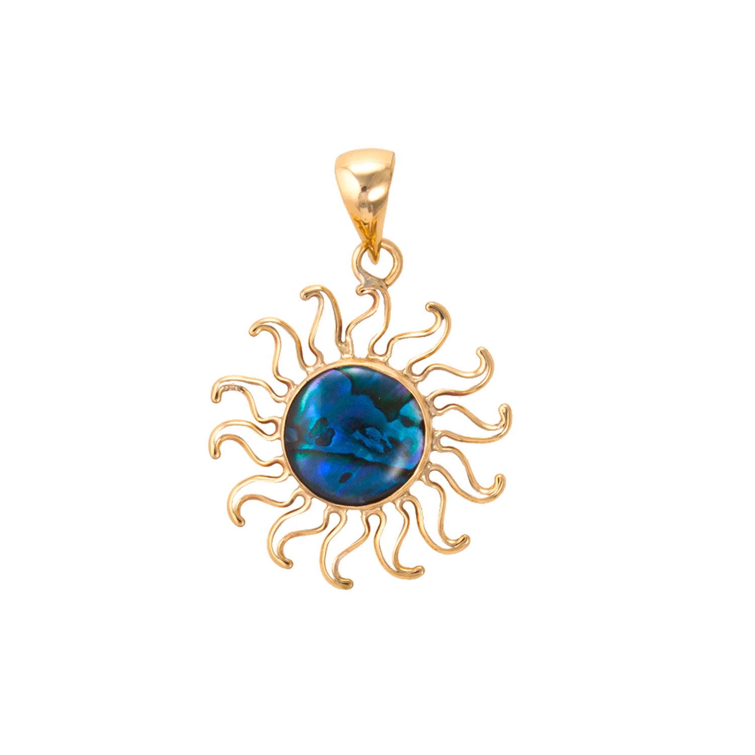 Charles Albert Jewelry - Alchemia Blue Abalone Sun Pendant