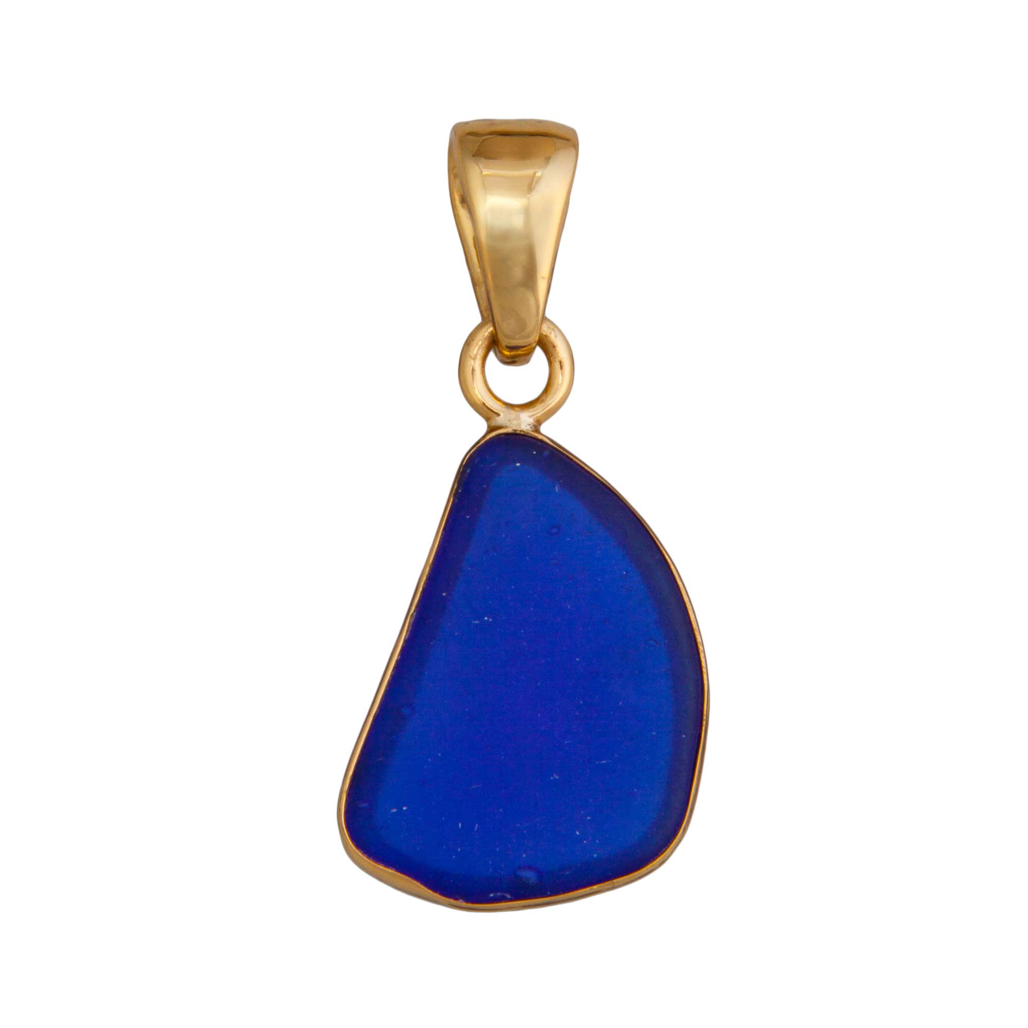 Charles Albert Jewelry - Alchemia Cobalt Recycled Glass Pendant - Front View