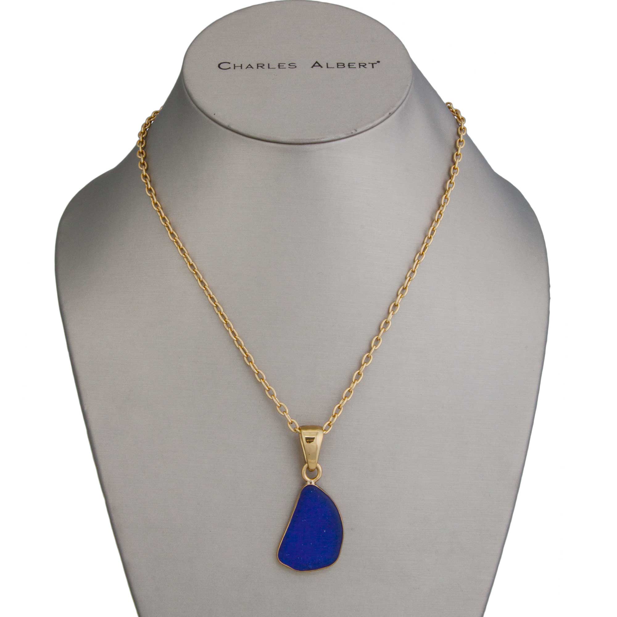 Charles Albert Jewelry - Alchemia Cobalt Recycled Glass Pendant