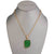 Charles Albert Jewelry - Alchemia Green Recycled Glass Pendant - Front View