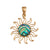 Charles Albert Jewelry - Alchemia Natural Abalone Sun Pendant - Front View