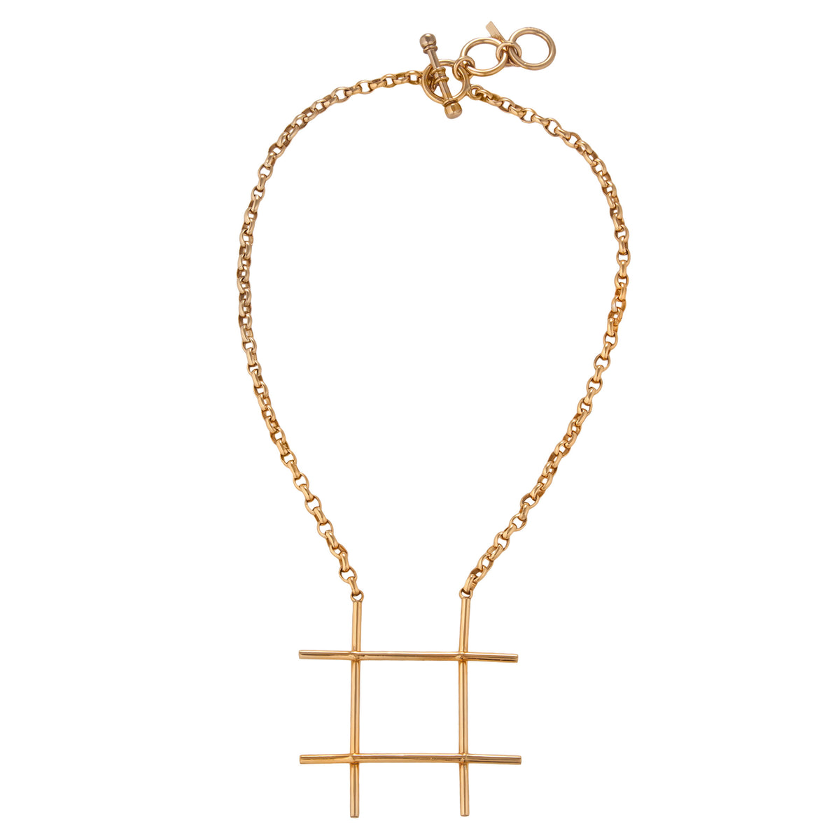 Charles Albert Jewelry - Alchemia # &#39;Hash Tag&#39; Necklace - Front View