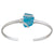 Charles Albert Jewelry - Aqua Pompano Beach Glass Mini Cuff - Front View