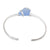 Charles Albert Jewelry - Carolina Blue Pompano Beach Glass Mini Cuff - Front View