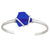 Charles Albert Jewelry - Cobalt Blue Pompano Beach Glass Mini Cuff - Front View