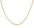Charles Albert Jewelry - Gold Tone 3mm Base Metal Cross Chain - Front View