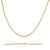 Charles Albert Jewelry - Gold Tone 3mm Base Metal Cross Chain - Front View