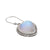 Charles Albert Jewelry - Heartthrob Sterling Silver Luminite Rope Earrings - Side View
