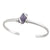 Charles Albert Jewelry - Purple Pompano Beach Glass Mini Cuff - Bottom View