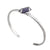 Charles Albert Jewelry - Purple Pompano Beach Glass Mini Cuff - Front View