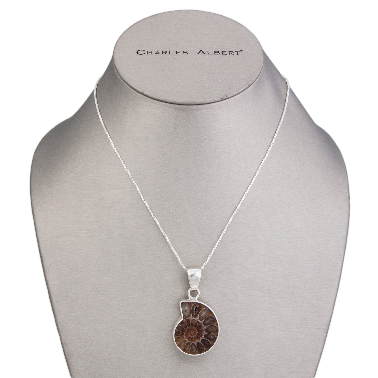 Charles Albert Jewelry - Sterling Silver Ammonite Pendant