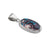 Charles Albert Jewelry - Sterling Silver Blue Fordite Oval Rope Pendant - Front View