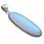 Charles Albert Jewelry - Sterling Silver Luminite Oblong Rope Pendant - Front View