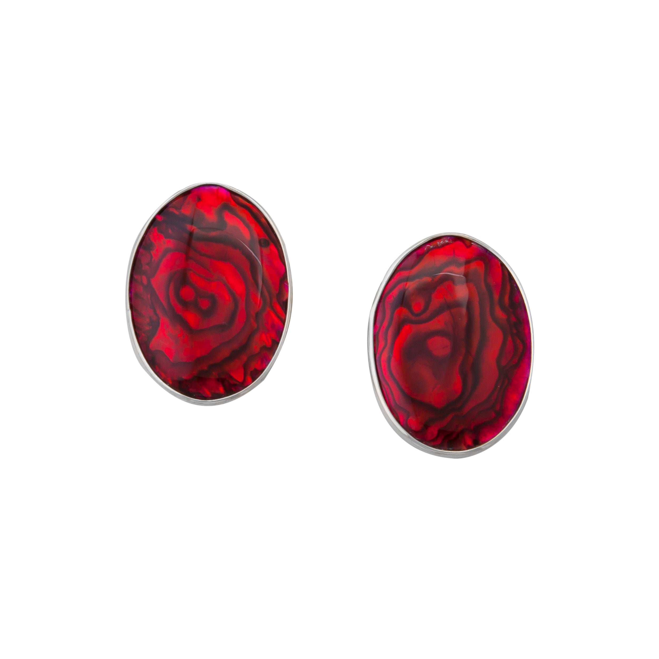 Sterling Silver Red Ruby Round Cut Studs Earrings Men And Women