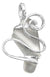 Charles Albert Jewelry - White Pompano Beach Glass Freeform Pendant
