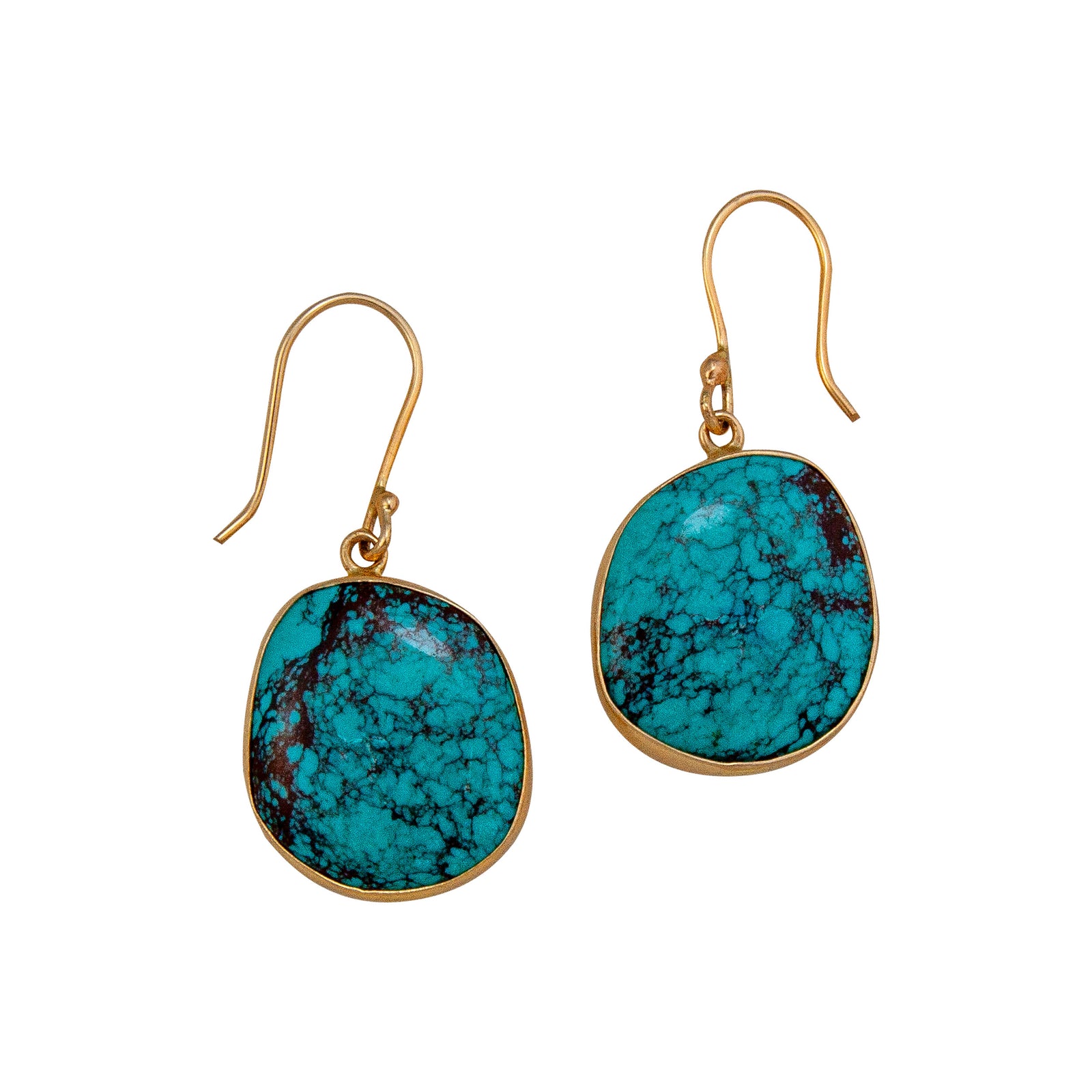 Alchemia Turquoise Freeform Drop Earrings | Charles Albert Jewelry
