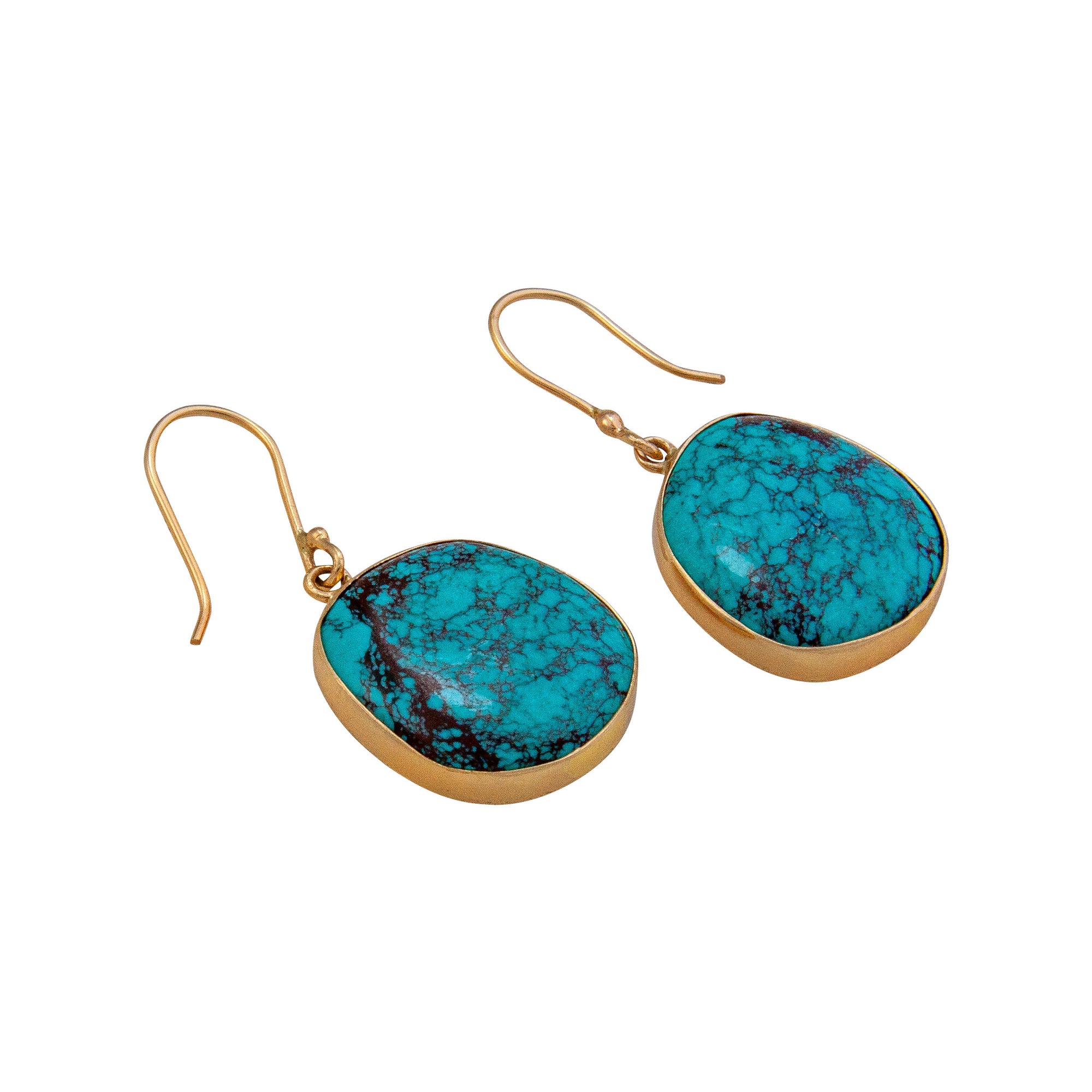 Alchemia Turquoise Freeform Drop Earrings | Charles Albert Jewelry