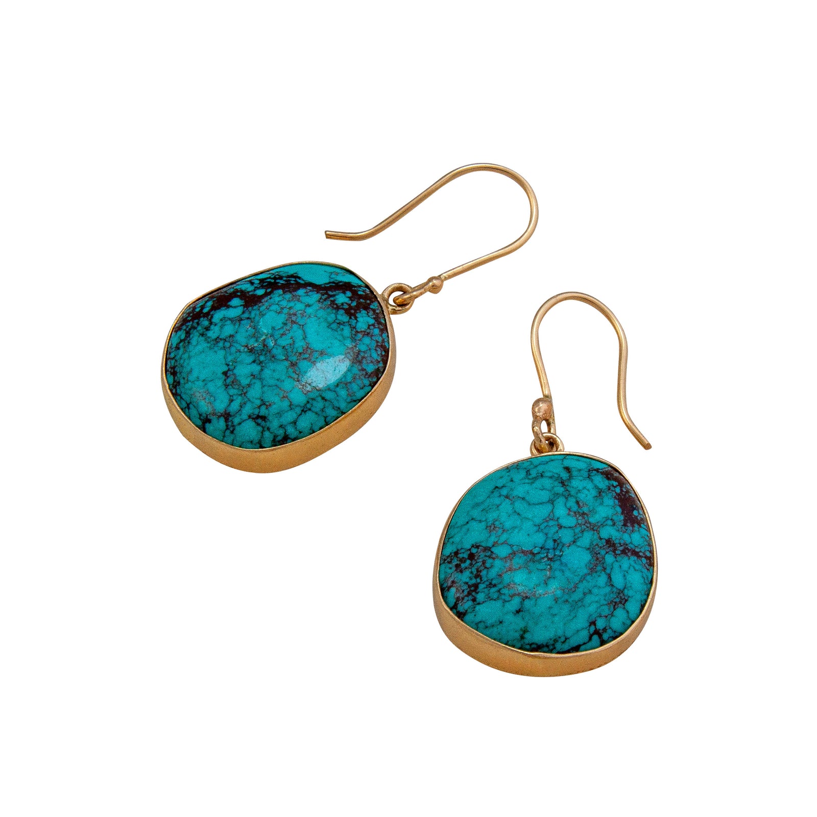 Alchemia Turquoise Freeform Drop Earrings | Charles Albert Jewelry