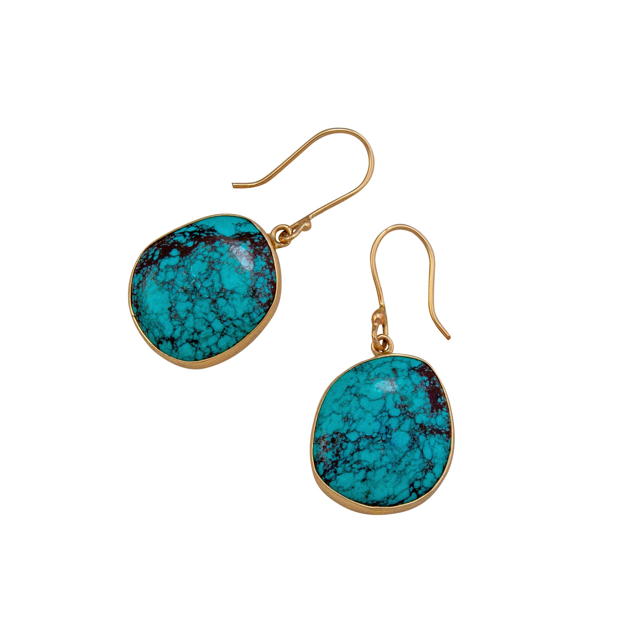 Alchemia Turquoise Freeform Drop Earrings | Charles Albert Jewelry