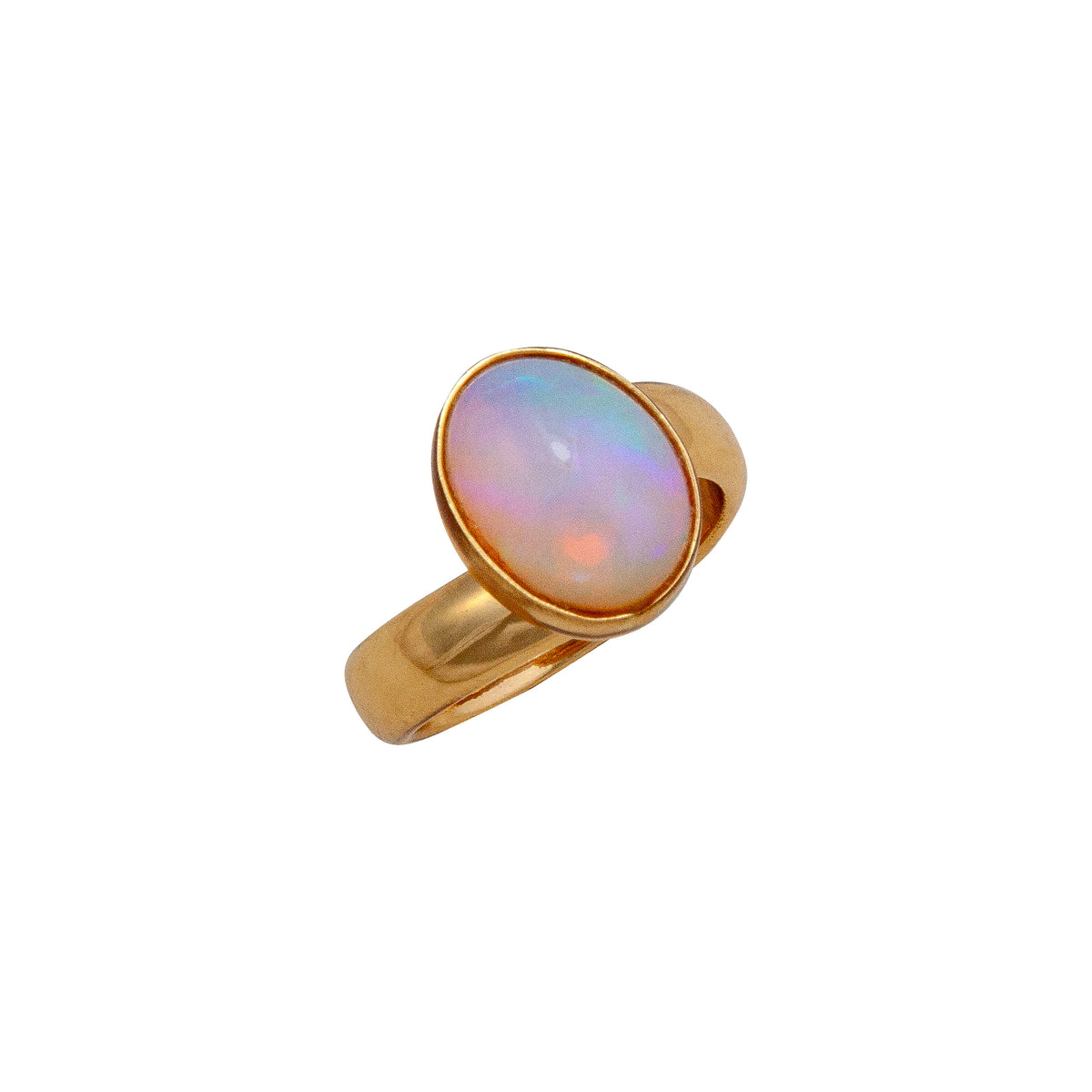 Alchemia Oval Ethiopian Opal Adjustable Ring | Charles Albert Jewelry