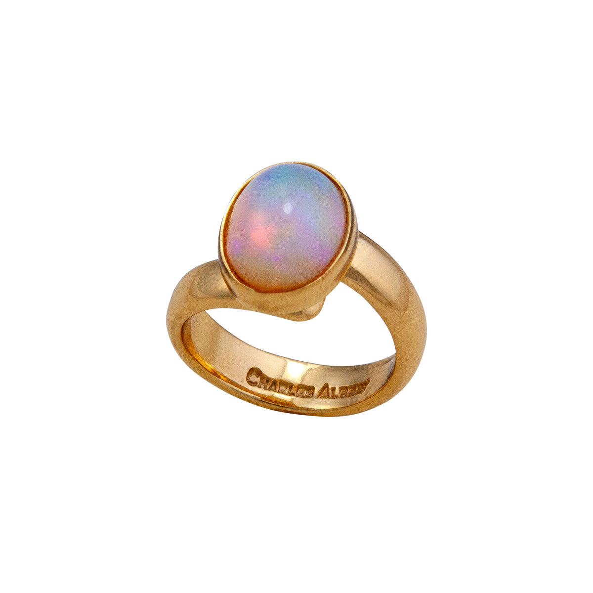 Alchemia Oval Ethiopian Opal Adjustable Ring | Charles Albert Jewelry