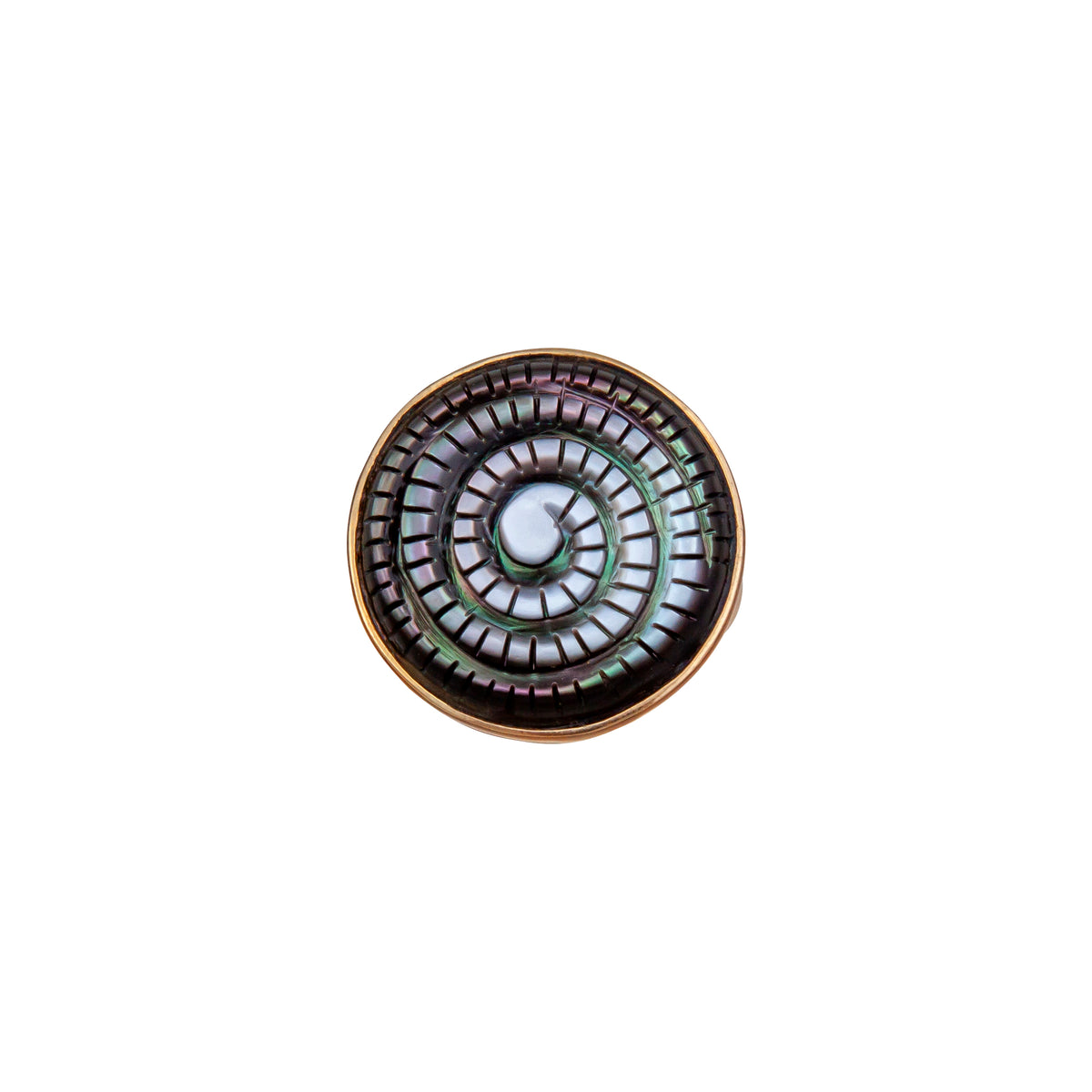 Alchemia Mother of Pearl Swirl Adjustable Ring | Charles Albert Jewelry