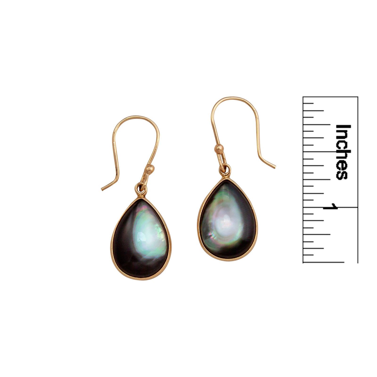 Alchemia Grey Mother of Pearl Teardrop Earrings | Charles Albert Jewelry