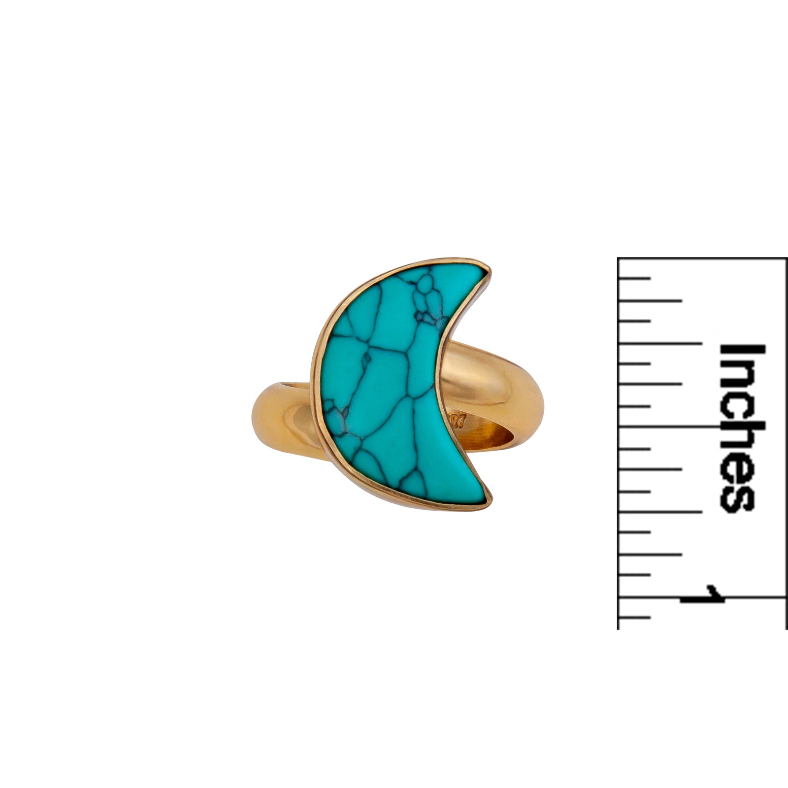 Alchemia Howlite Moon Adjustable Ring | Charles Albert Jewelry