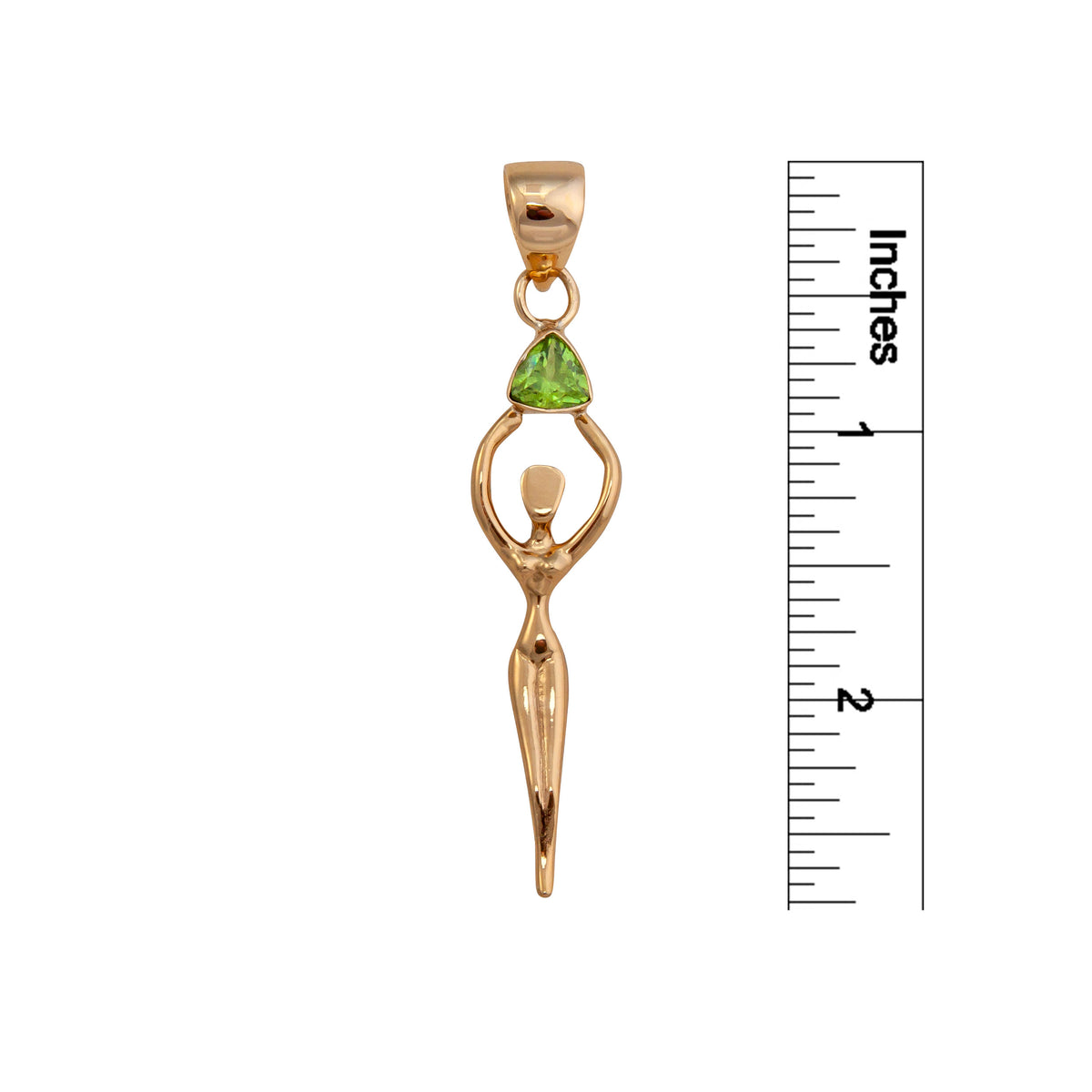 Alchemia Lab Created Peridot Goddess Pendant | Charles Albert Jewelry