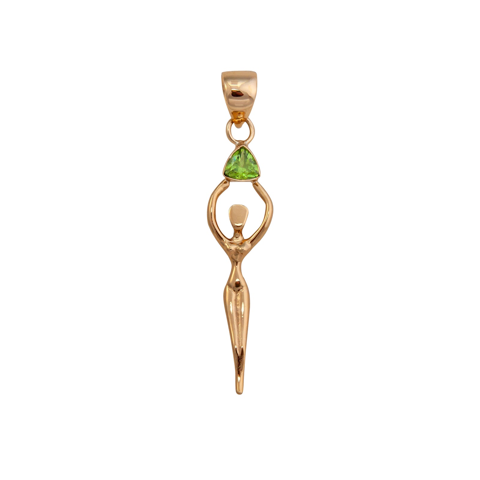 Alchemia Lab Created Peridot Goddess Pendant | Charles Albert Jewelry